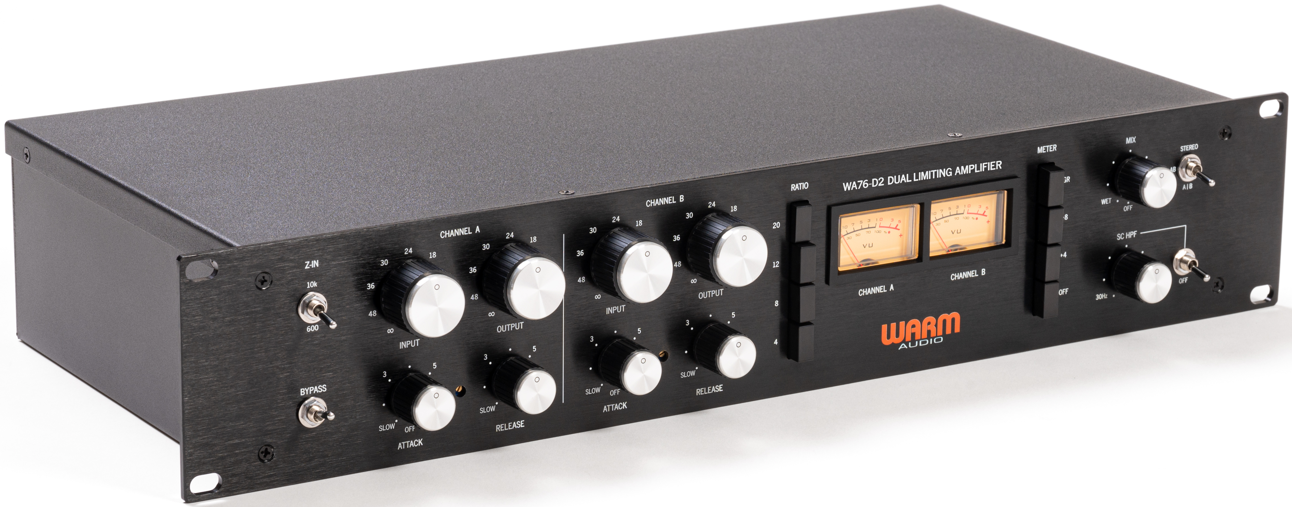 Warm Audio WA76-D2 Dual Channel Clean Gain Discrete FET Compressor